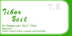 tibor beil business card